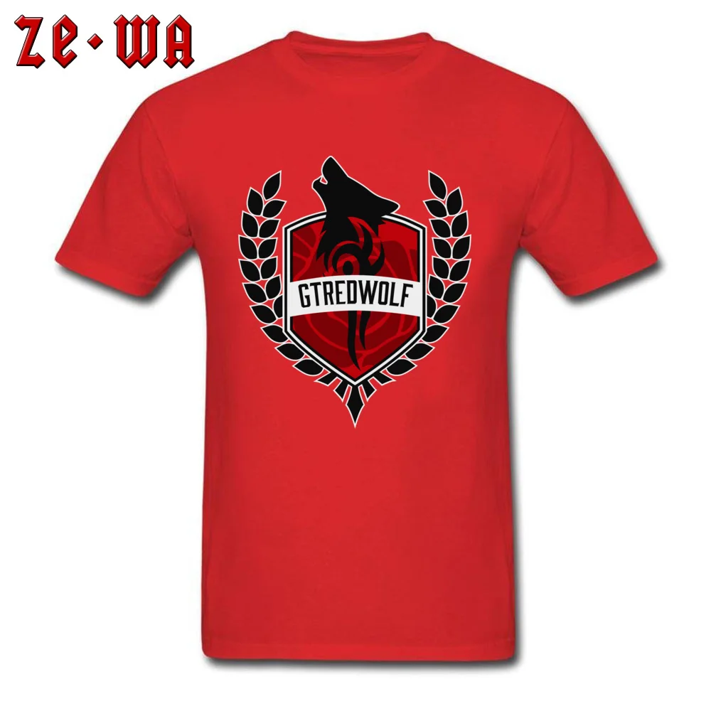 GT Red Wolf футболка на заказ футболки для мужчин 100% хлопок Лето Осень день рождения с