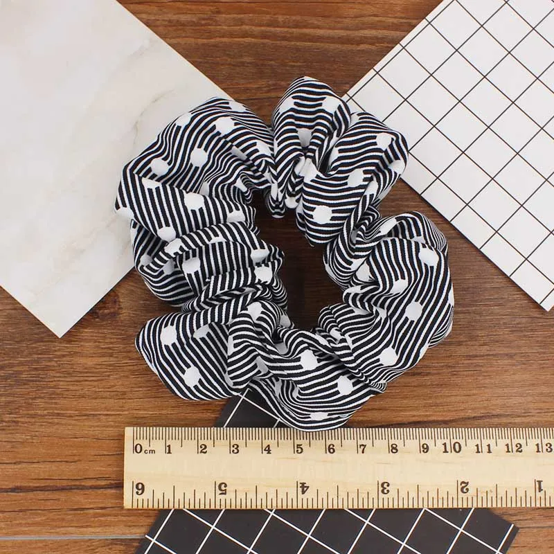 ALTOBEFUN женские аксессуары для волос в горошек полосатые резинки девочек модный