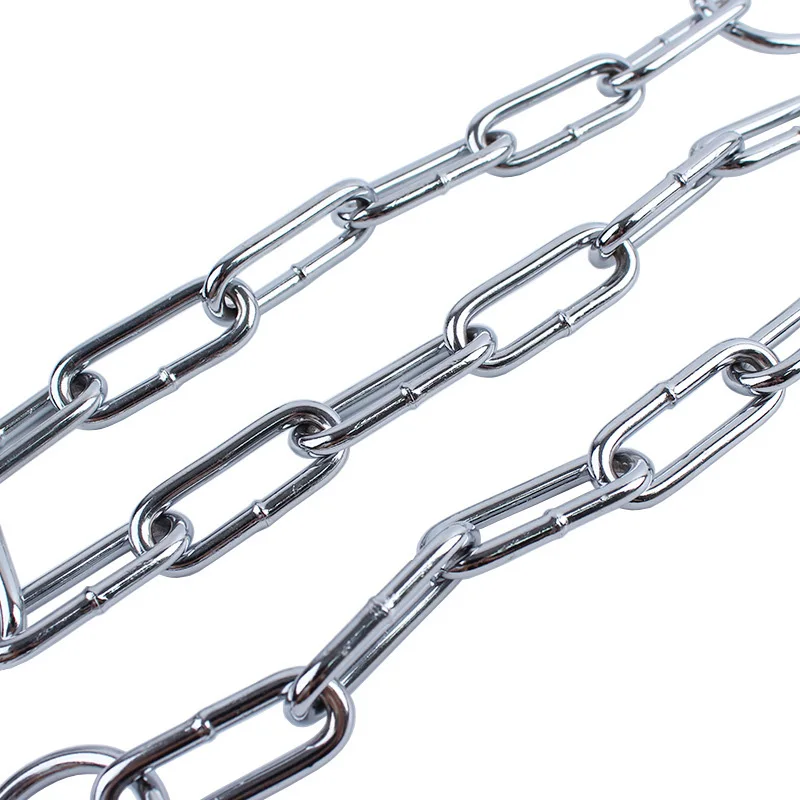 Прочный собачий ошейник цепь из углеродистой стали регулируемый тренировочный