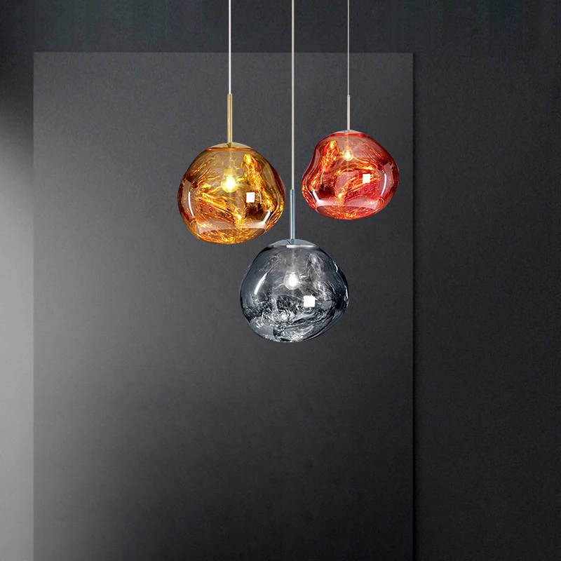 Modern LED Chandeliers Lights& Lighting Light Fixture Loft Chandelier Bedroom Melt Lava Ball LED Hanging Lamp Kitchen Fixtures