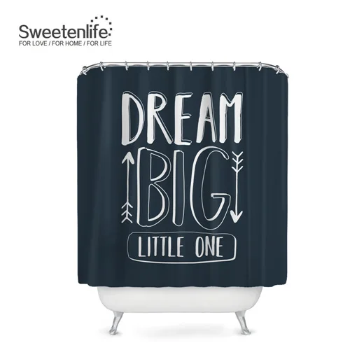 SL0152 Sweetenlife 180x200 см, занавеска для ванной, занавеска для душа со стрелками и перьями, водонепроницаемая занавеска, полиэфирная ткань, занавеска для ванной - Цвет: SL0152