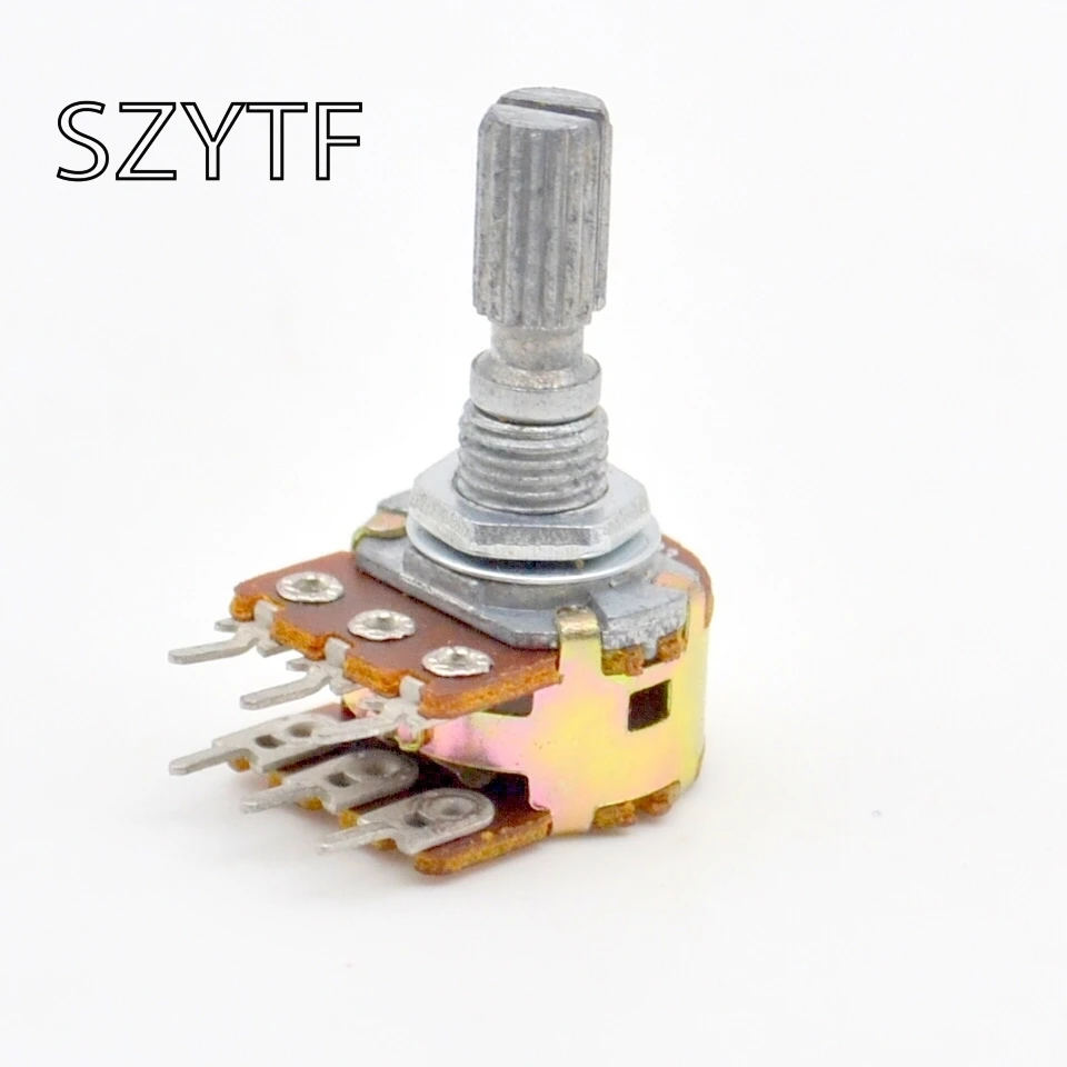 10pcs / bag WH148 double potentiometer B50K L: 15MM diy | Электронные компоненты и принадлежности