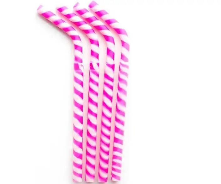 Многоразовые силиконовые соломинки для смузи здоровья зубов. Экологически