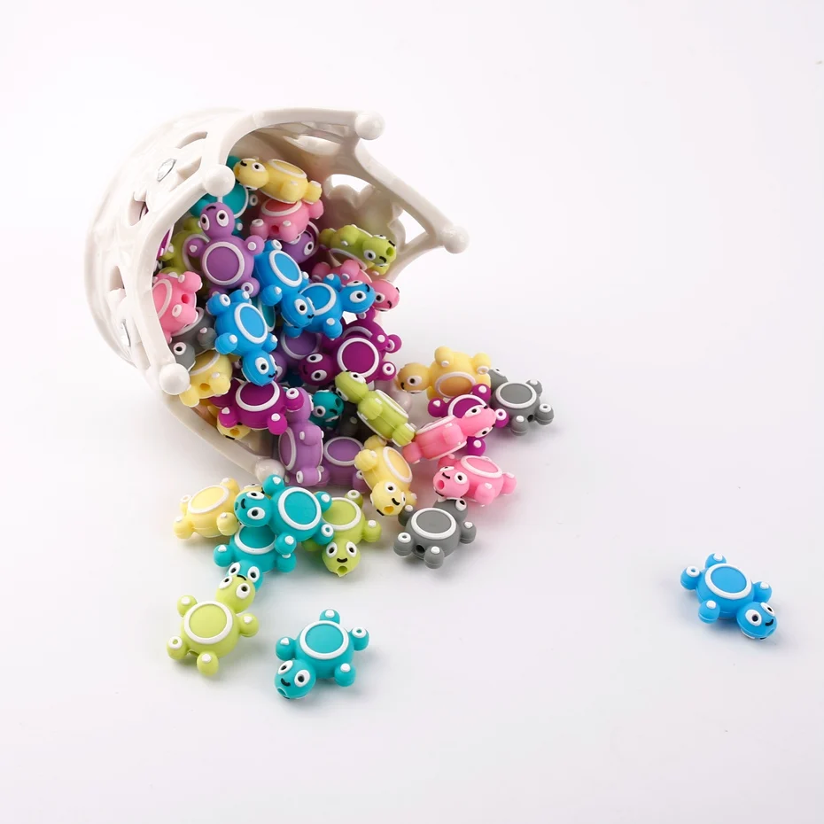 Mordeduras de silicona para morder, mordedor colgante de silicona para el hogar, joyer&iacute;a para morder de beb&eacute;, 6 unidades-1