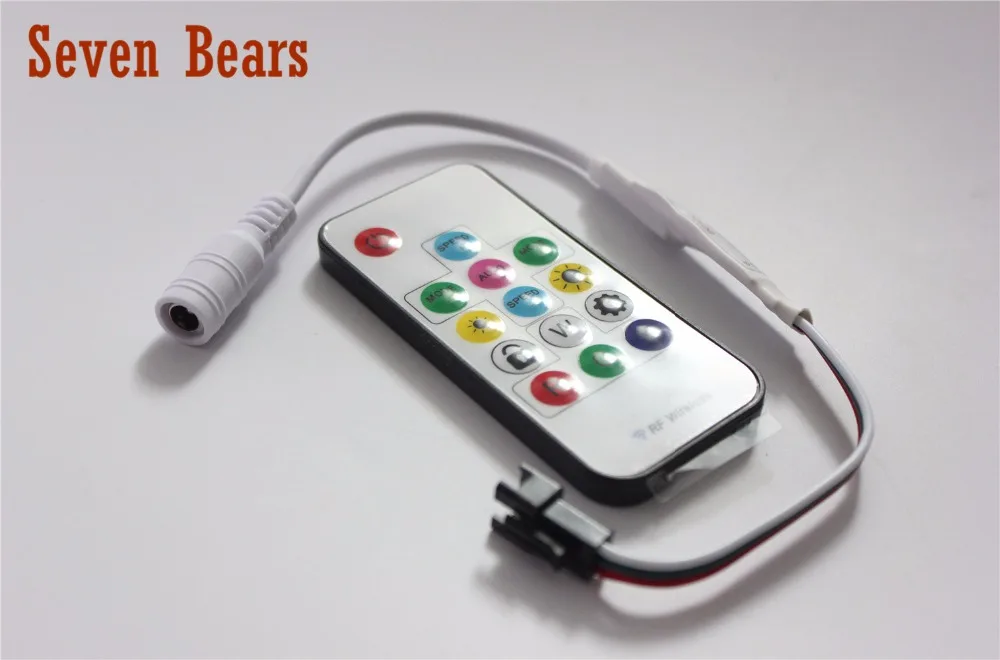 SP103E DC 12V Беспроводной RF цифровой полноцветный RGB LED контроллер полосы 14 ключ Для