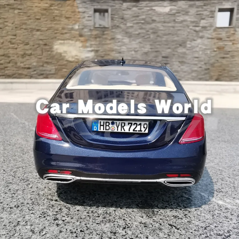 Модель автомобиля под давлением для Norev S-Class A M G-Line 2018 (синий) 1:18 + небольшой