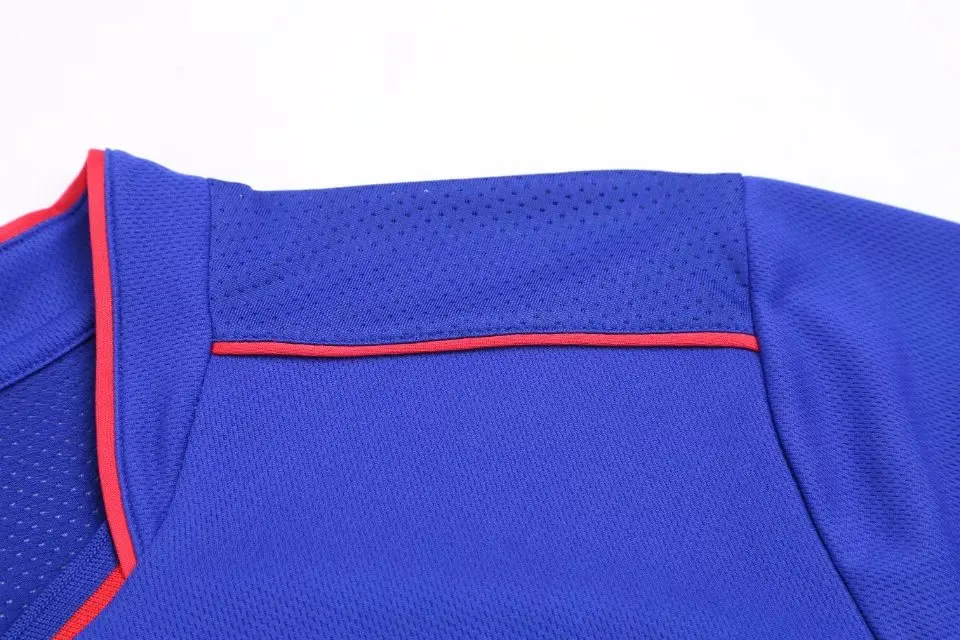 20018 синий мужской тренировочный короткий рукав Джерси дышащая спортивная одежда