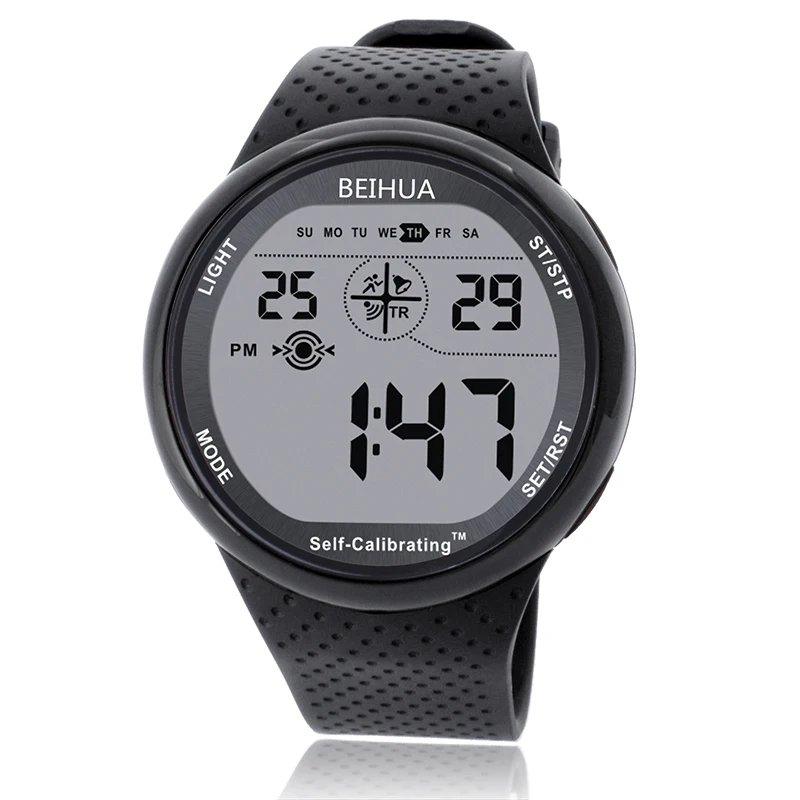 

XONIX Мужские Спортивные Часы Цифровой Водонепроницаемый 100 м Chrono Self Calibrating Силиконовый Ремешок Многофункциональный Плавать Открытый Наручны...