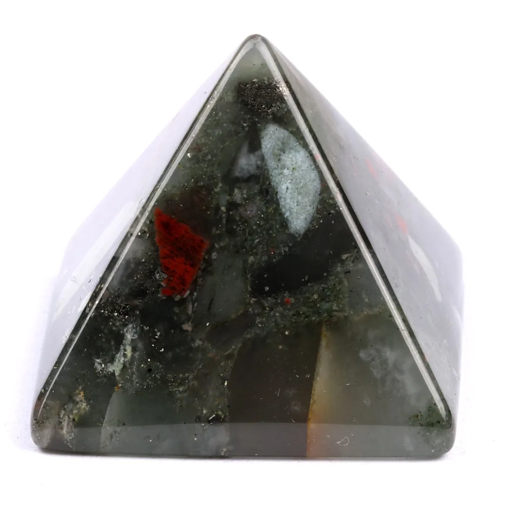 Натуральный тонущий Африканский кровяной камень полудрагоценный пирамидальная