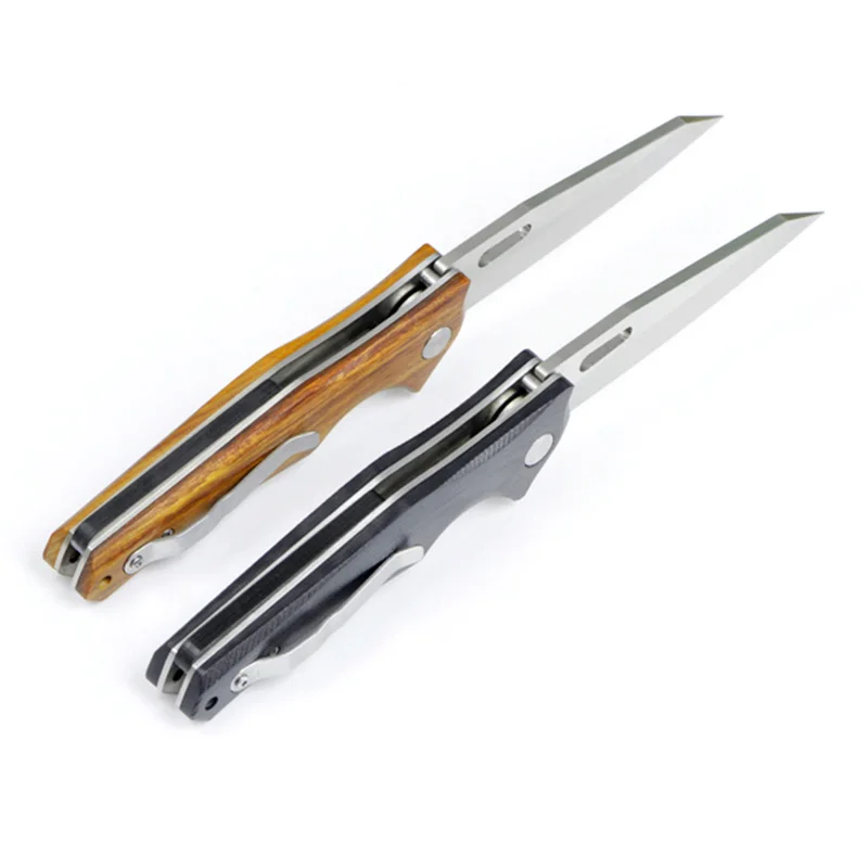 Folding Knife Hunting Stainless Steel Blade G10/Wood Handle Army Tactical Knives Outdoor Camping Hand Tool Pocket Survival | Инструменты