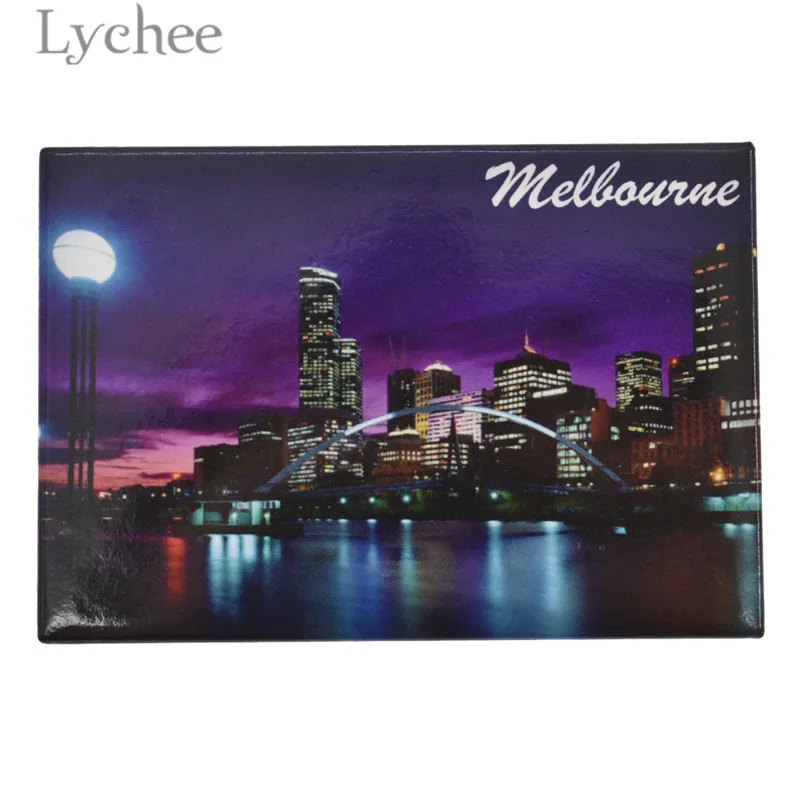 Lychee Life креативный Австралийский Мельбурн магнит на холодильник Ландшафтный