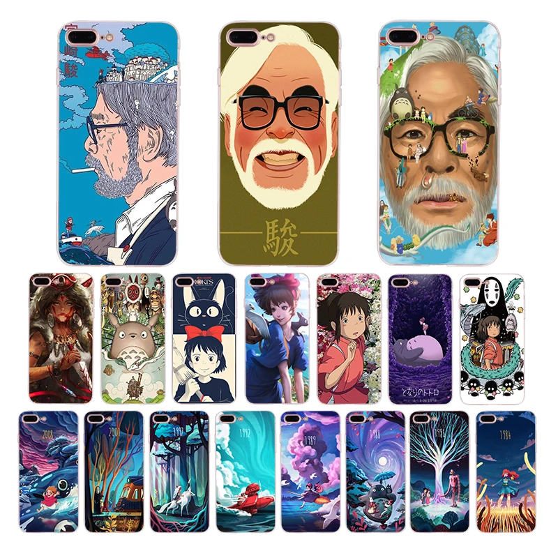 

Miyazaki anime series Spirited Away soft TPU phone case for iphone xr xs max x 5 7 8 6 6s plus 5s se cover cute silicone shell