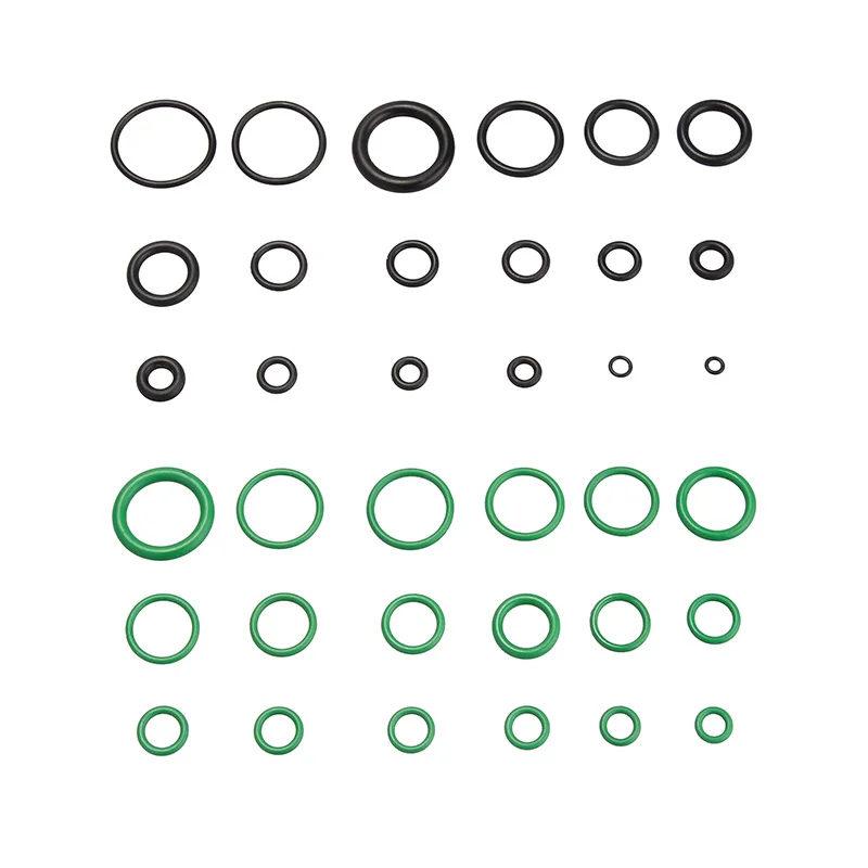 495PCS/pack 36 Sizes O-ring Kit Black &amp Green Metric O ring Seals Watertightness Rubber Gaskets oil resistance Assortment |