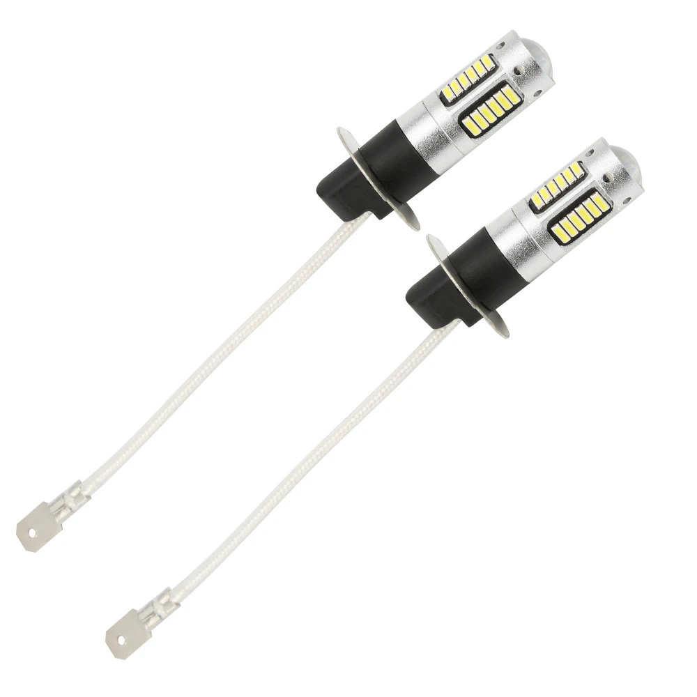 2 x H3 40smd 4014 светодиодный туман светильник белый лампы 6000K Автомобильные фары