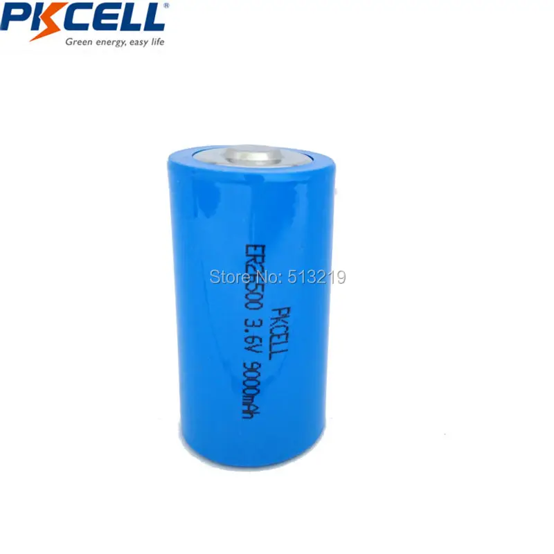 6x26500 ER26500 3,6 V 9000 мА/ч, Батарея литий Li-SOCl2 C батареи ER26500 LS26500 9A batteria
