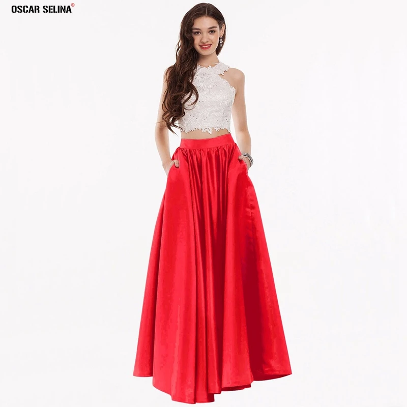 Vestido de formatura longo 2019 новинка круглый вырез кружевные Сатиновые платья