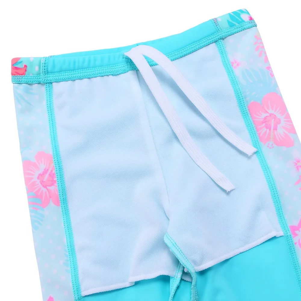 BAOHULU Cyan с длинными рукавами UPF 50+ купальники для девочек Детская УФ-защита детские купальные костюмы детские купальники пляжная одежда для серфинга