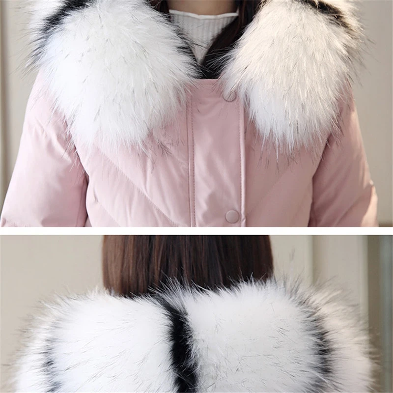 Зимняя женская куртка новинка 2019 толстый женский пуховик средней длины