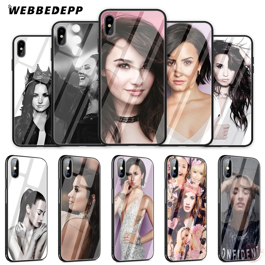 WEBBEDEPP Модный чехол с Деми Ловато из закаленного стекла для Apple iPhone XS Max XR X 8 7 6S Plus 5S SE