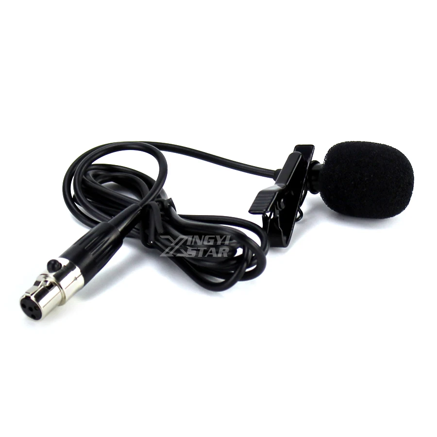 Конденсаторный мини Микрофон XLR петличный микрофон с зажимом для караоке 4