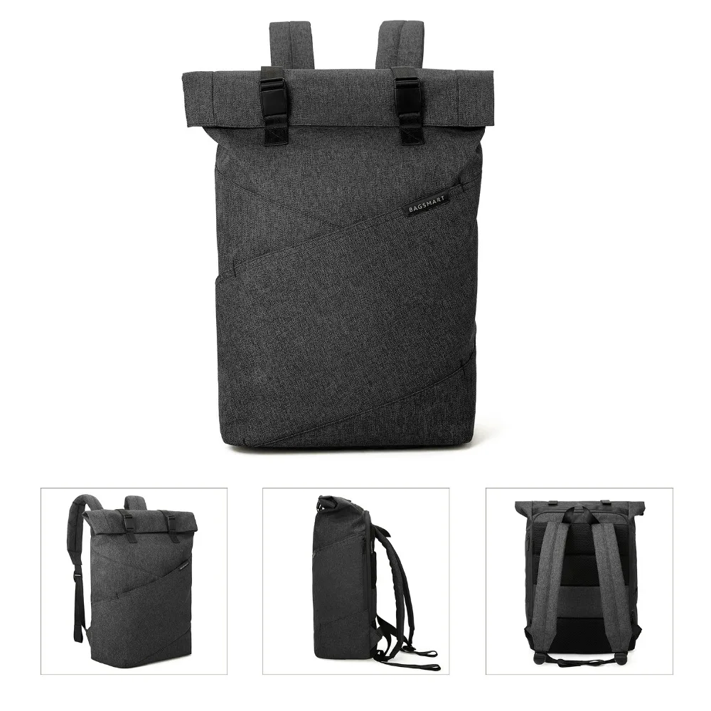 BAGSMART новинка мужской рюкзак для ноутбука 15 6 дюймов школьная сумка путешествий