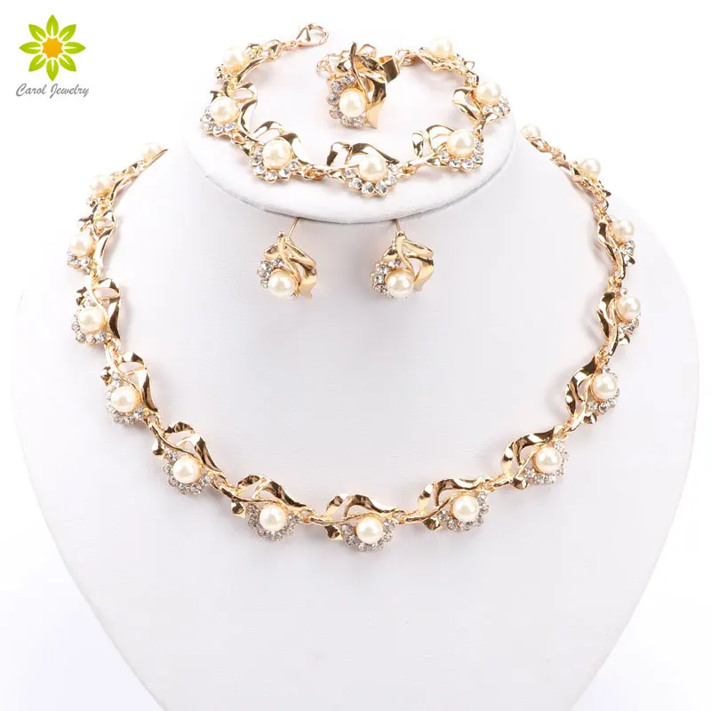 Модные комплекты ювелирных изделий с искусственным жемчугом