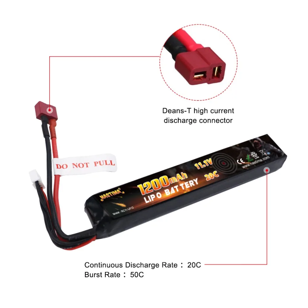 Nastima LiPo 11,1 V 1200mAh 20C Max 50C 3S страйкбол аккумулятор для пистолетов мини Tamiya или Deans-T штекер RC модель вертолет Квадрокоптер