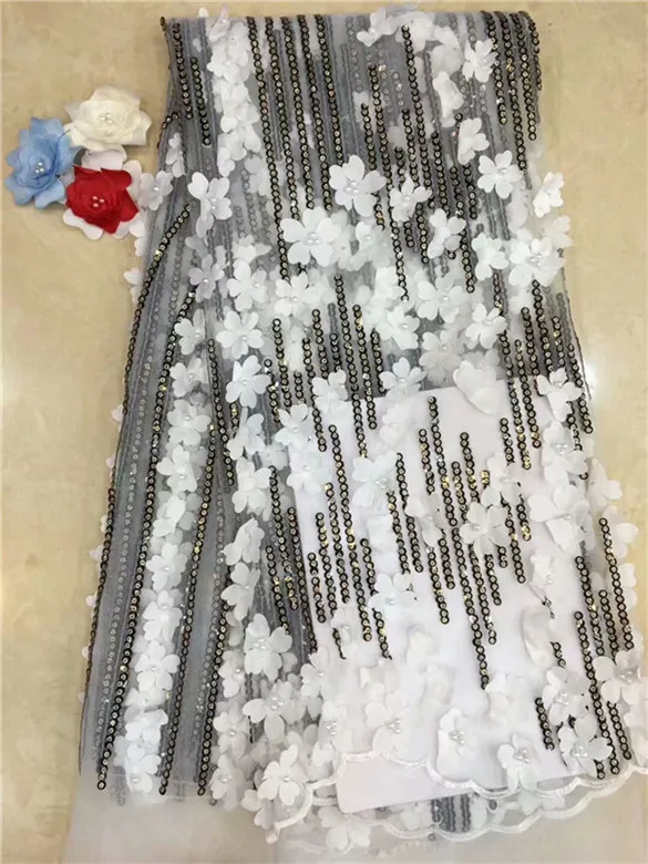 3d тюль кружевная ткань последние африканские блестки свадебная