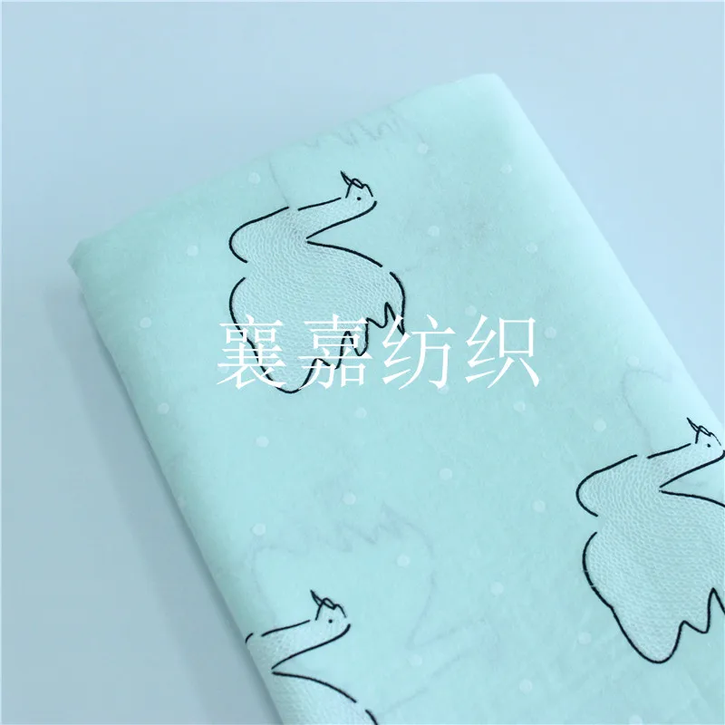 Хлопковая однотонная тонкая хлопковая ткань моющаяся вода хлопок креп с принтом