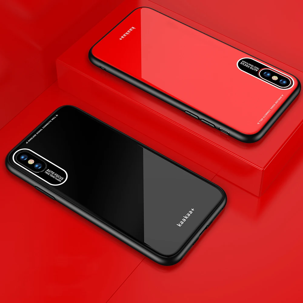 Роскошный стеклянный чехол для телефона iPhone 8 7 6 6S Plus из плексигласа X XR XS Max чехлы
