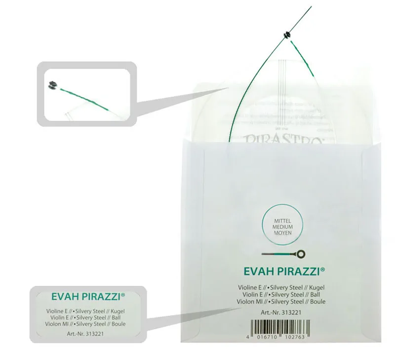 Бесплатная доставка! Пирастровая скрипка пирацзи Модель E String 313221 шар 4/4 сделано в