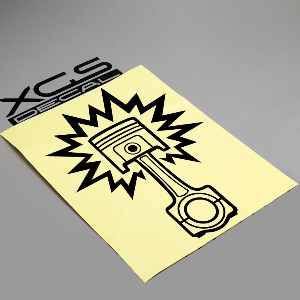 

XGS DECAL HellaFlush Car decal Tuning JDM Piston Spark 12.5cm x 9cm motorcycle car ebike vinyl reflective waterproof stickers