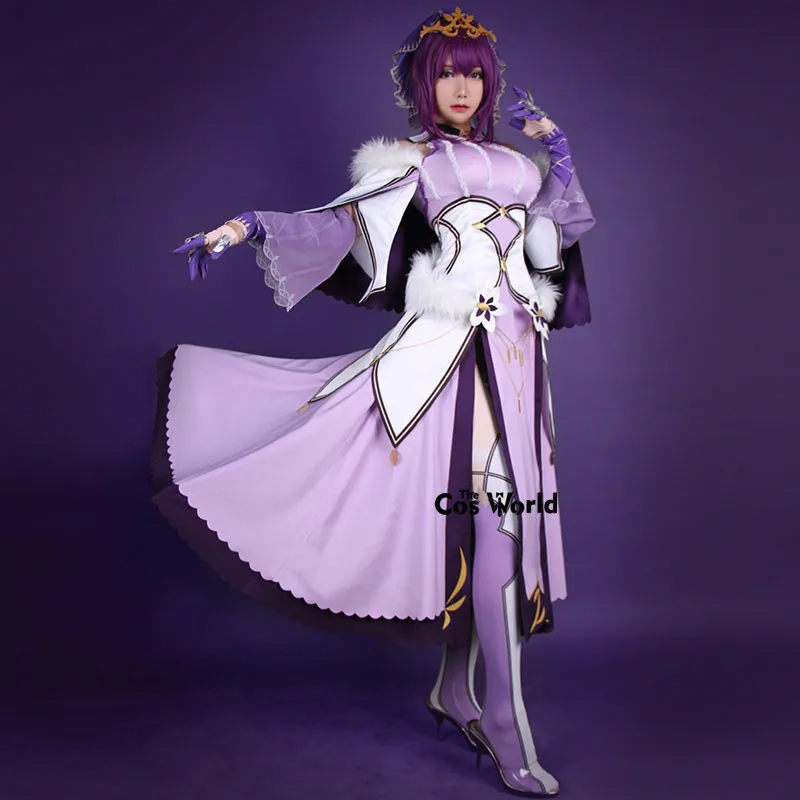 FGO Fate Grand Order Caster Scathach платье униформа плащ наряд Аниме косплей костюмы |