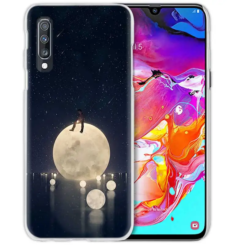 09 С принтом «Маленький принц», чехол с лисой для samsung Galaxy A50 A70 A20e A40 A30 A20 A10 A8 A6 плюс A9 A7 Жесткий Прозрачный поликарбонатный чехол для телефона чехол - Цвет: 09