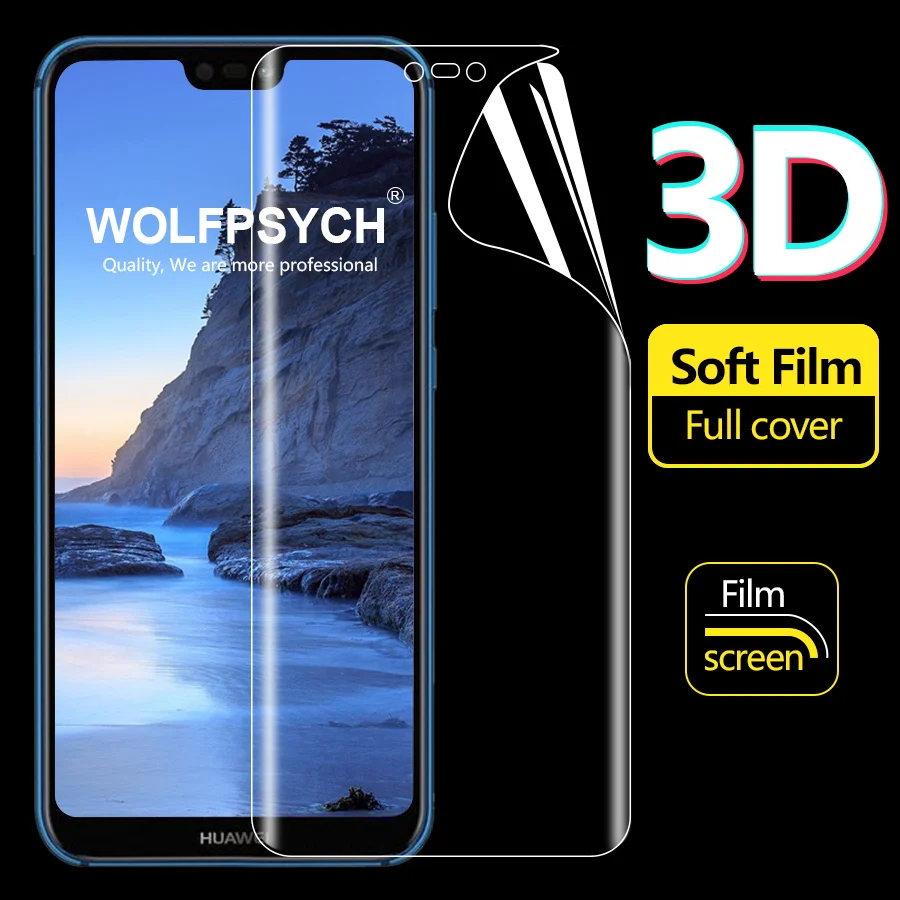 Мягкая защитная пленка на весь экран для huawei P20 Lite Pro Гидрогелевая P10 Plus Защитная