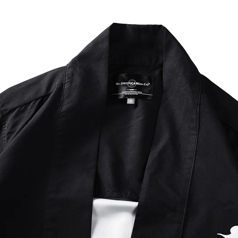 Японское кимоно солнцезащитный кардиган свободный халат пальто для мужчин и