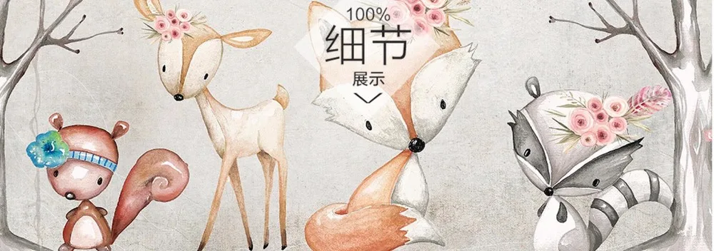 custom 3d photo wallpaper living room mural animal deer forest painting sofa TV backdrop non-woven wall sticker | Обустройство дома
