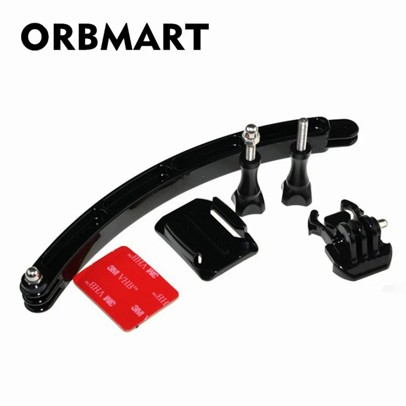 Удлинительное крепление для шлема ORBMART с винтами GoPro Hero 4 3 + 2 Xiaomi Yi SJCAM SJ4000 SJ5000 WIFI