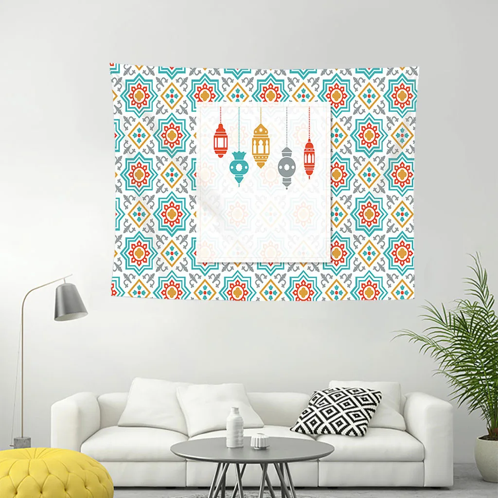 Muslim Ramadan wall hanging Printed tapestry decorative art Polyester Home Decor 130X150CM Textile Indoor Tapestry F300503 | Дом и сад
