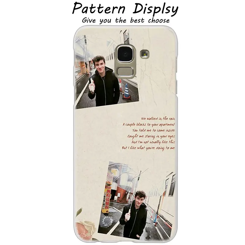 07 MLLSE Shawn Mendes розовый художественный Прозрачный чехол для samsung Galaxy J2 J4 CORE J3 J5 J7 EU J8 J6 J4 Plus J7 Prime - Цвет: 07