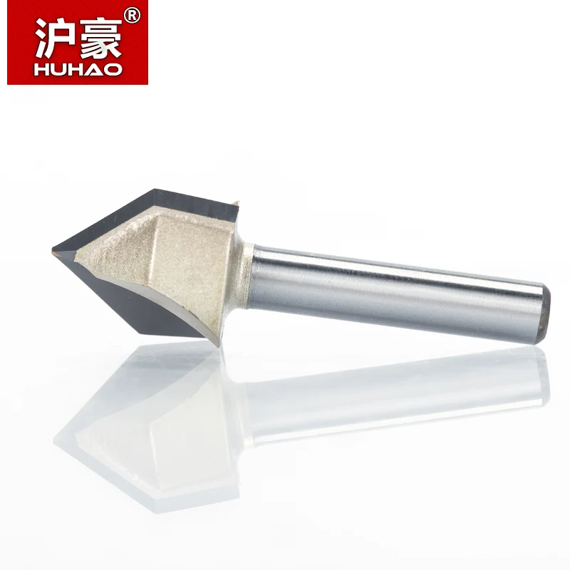HUHAO 1 шт. 1/2 &quot1/4&quot хвостовик V тип долота резак профессиональные фрезы для дерева
