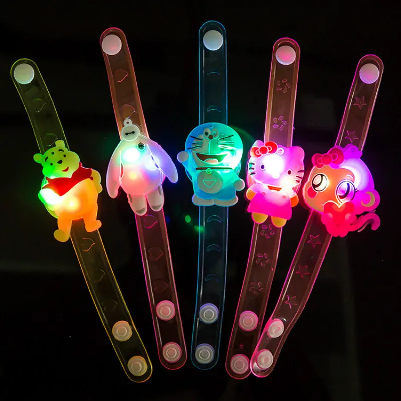 Мультфильм смотреть LED Glow Light Up светящиеся руку игрушки браслет Малыш