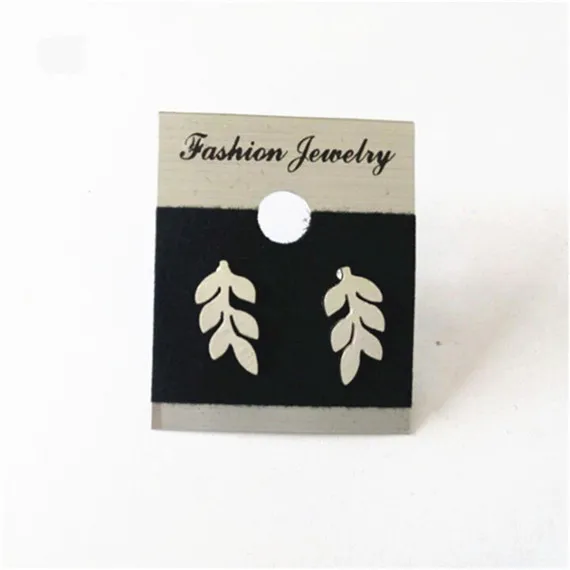 Великолепная сказка минималистский бижутерии мило Листья Стад Серьги Для женщин