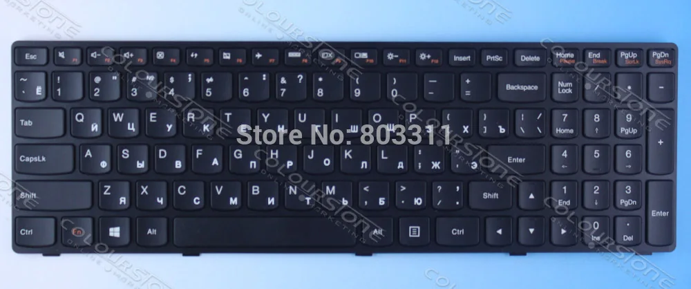 Русская клавиатура для ноутбука IBM Lenovo G500 G505 G505A G510 G700 G700A G710 G710A G500AM G700AT RU черная