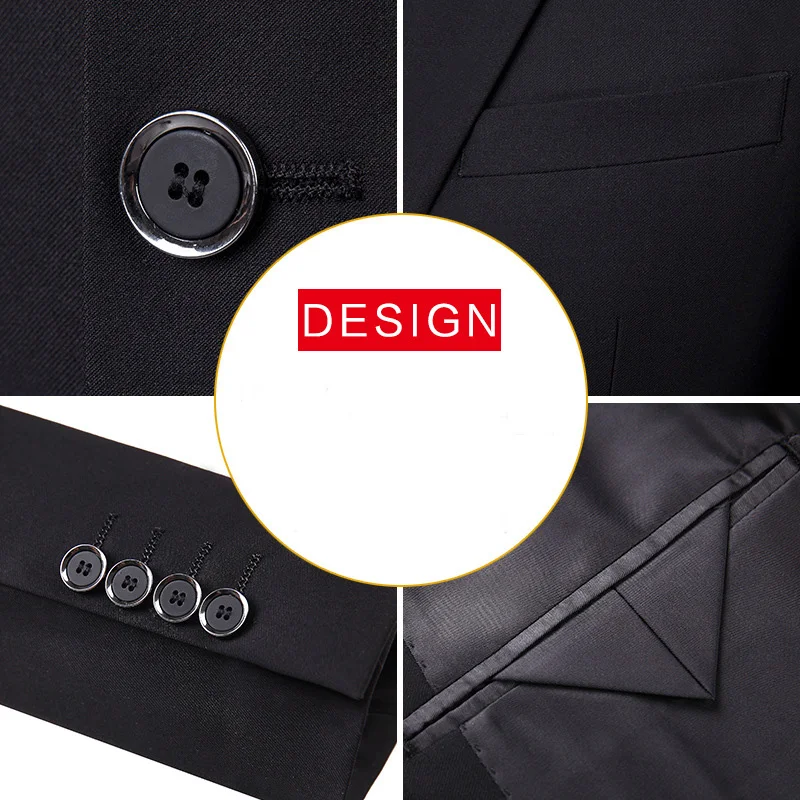 Jbersee куртка жилет брюки костюмы мужские повседневные деловые из 3 предметов