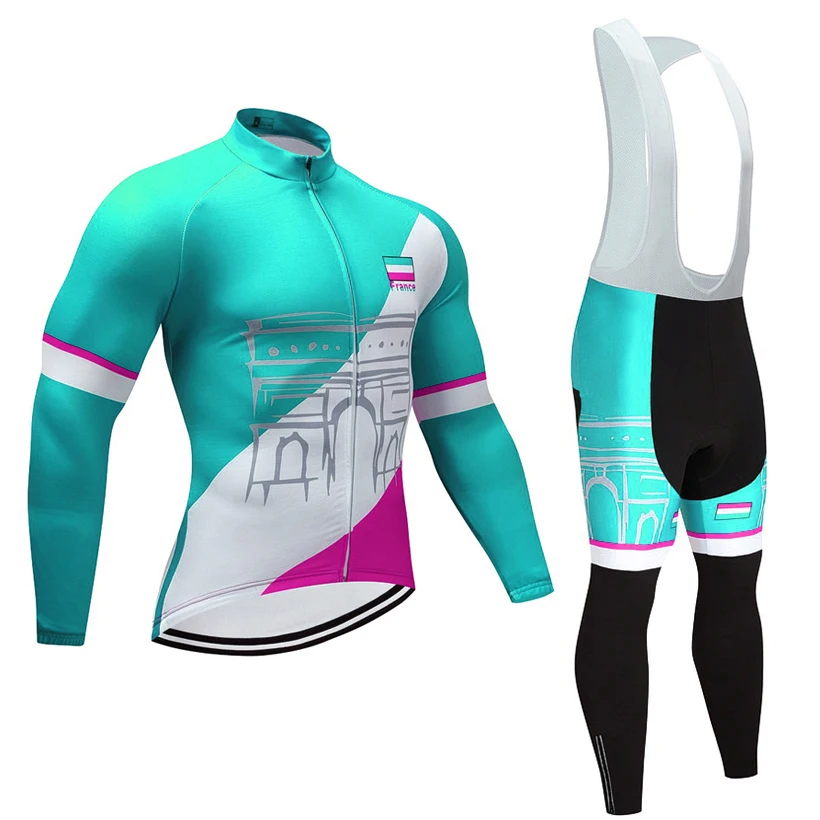 Зима 2019 Джерси для велоспорта команды Франции комплект велосипедных штанов с 9D