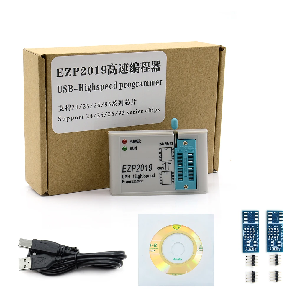 Умная электроника EZP2019 высокоскоростной USB SPI программатор поддержка 24 25 93 EEPROM Flash
