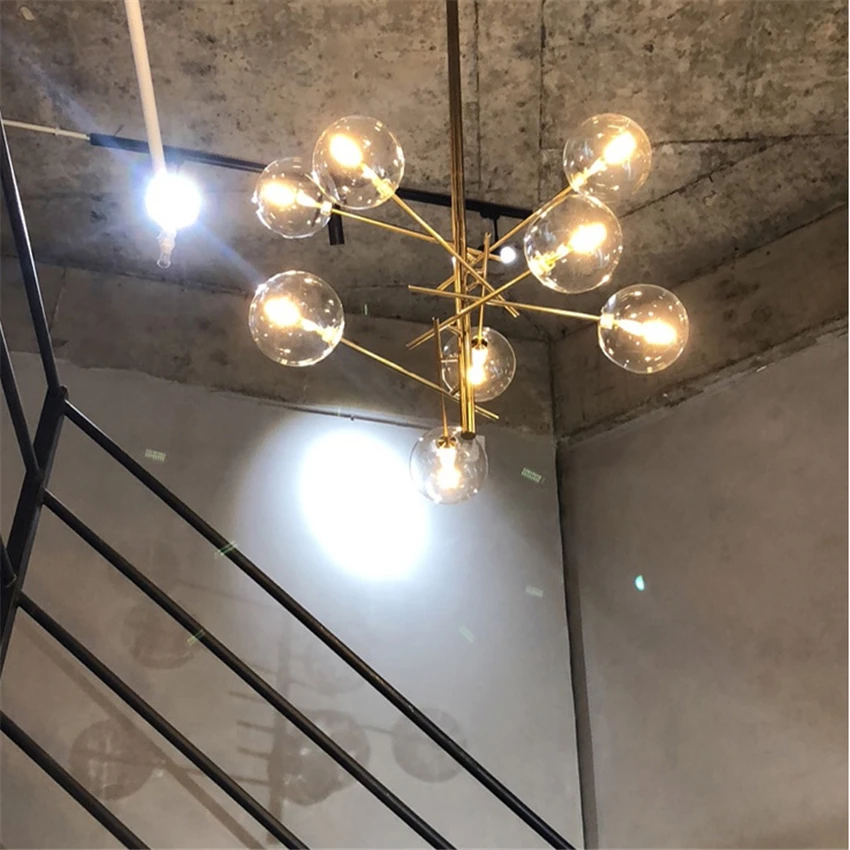 Современная светодиодная люстра интерьерный декоративный светильник в стиле