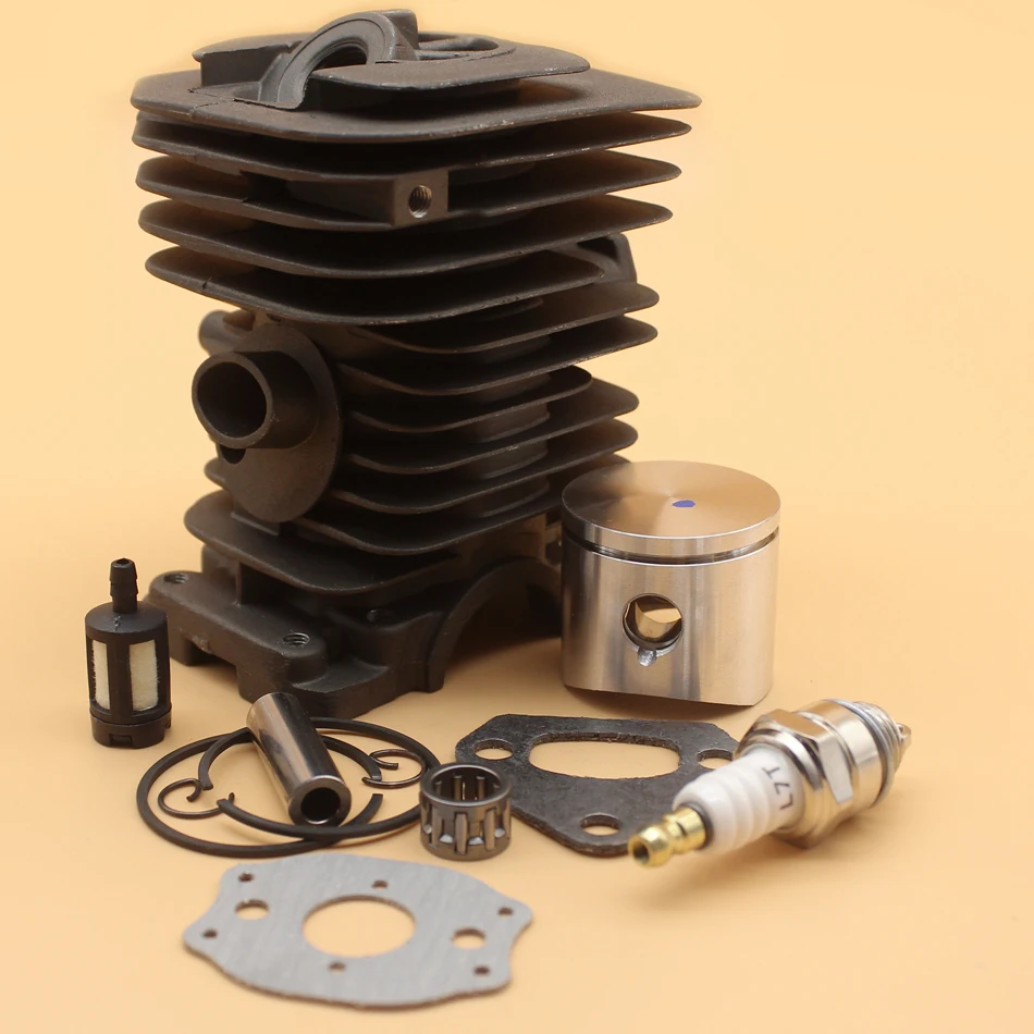 Подшипник с цилиндрическим поршневым кольцом 38 мм Комплект прокладок для HUSQVARNA 142