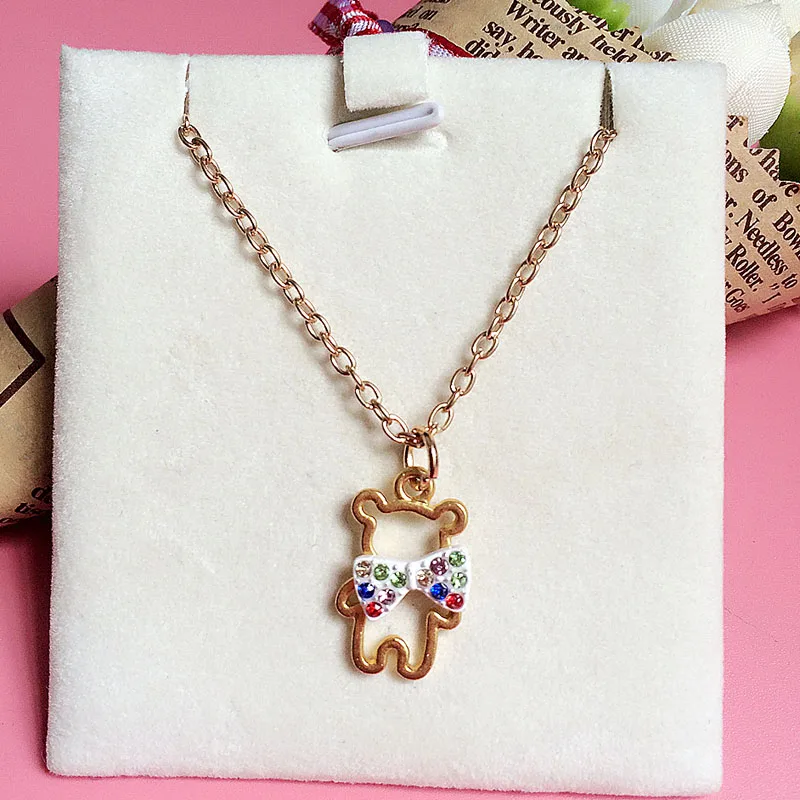 Медведь ожерелье Новогодние товары подарок снег очарование Подвески DIY браслет